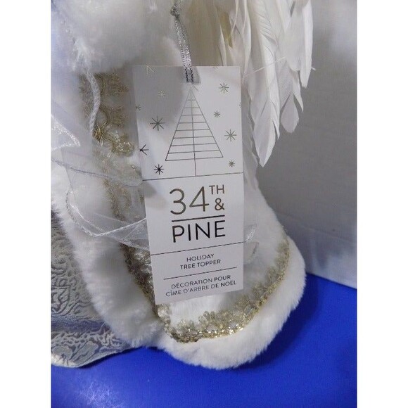 NEW Christmas Black American Snow Queen Angel LED Battery Tree Topper Holiday - Picture 9 of 10